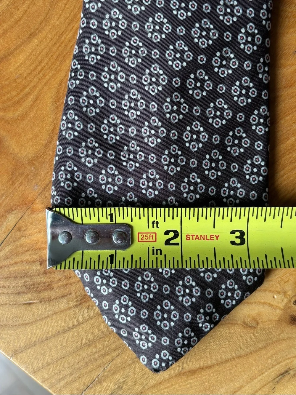 Vintage Christian Dior Cravates Silk Tie Paris New York Geometric Medallion